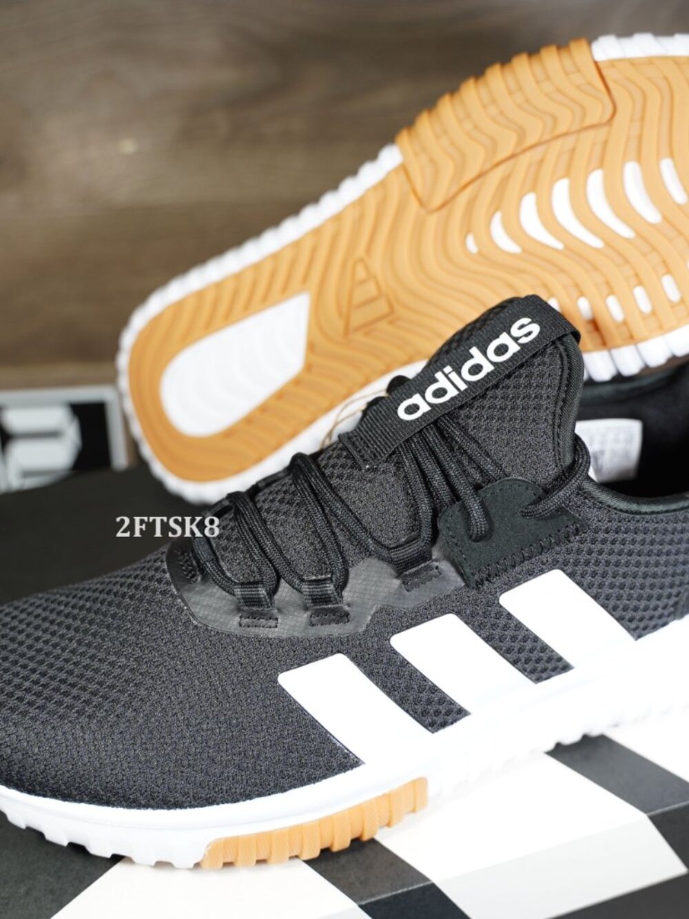 ADIDAS KAPTIR 4.0 BLACK WHITE MEN'S RUNNING SHOES TRAINING GYM SHOES